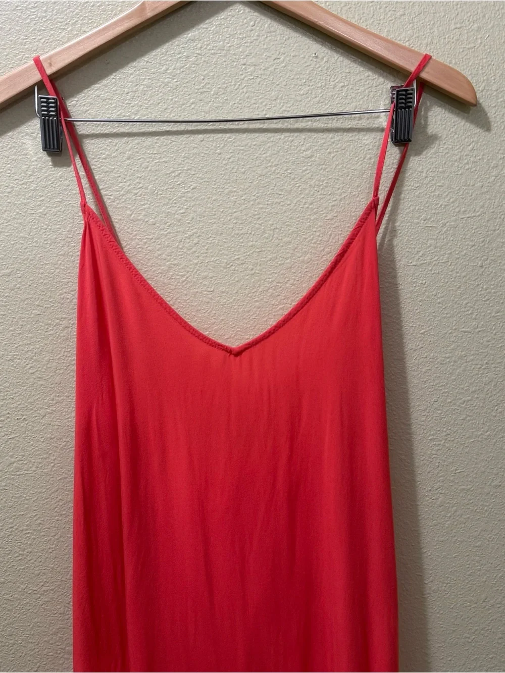 Women’s XXL Old Navy Coral Flowy Spaghetti Strap Long Shift Maxi Dress